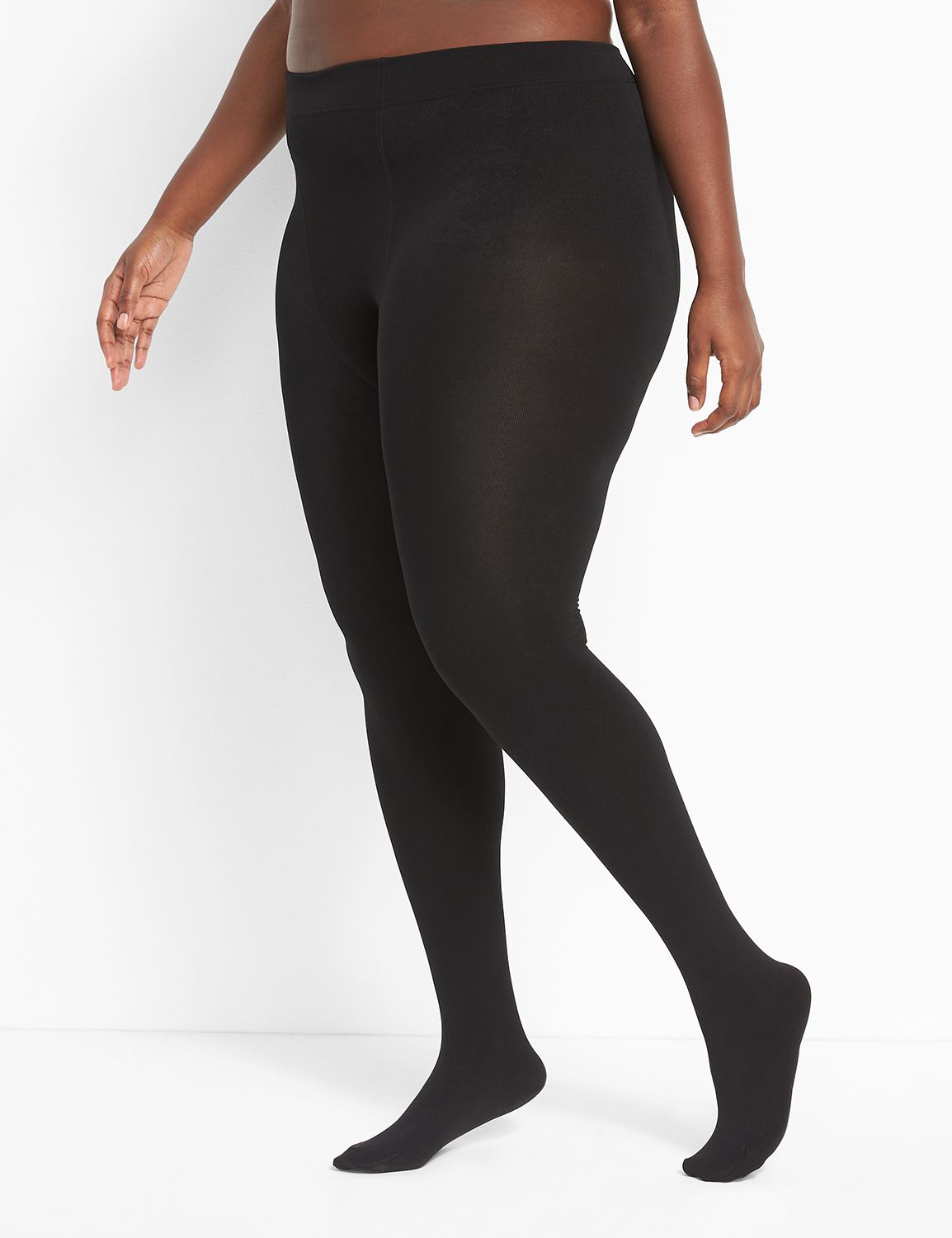 Lane Bryant Smoothing Fleece Lined Leggings - Black - Sizes are