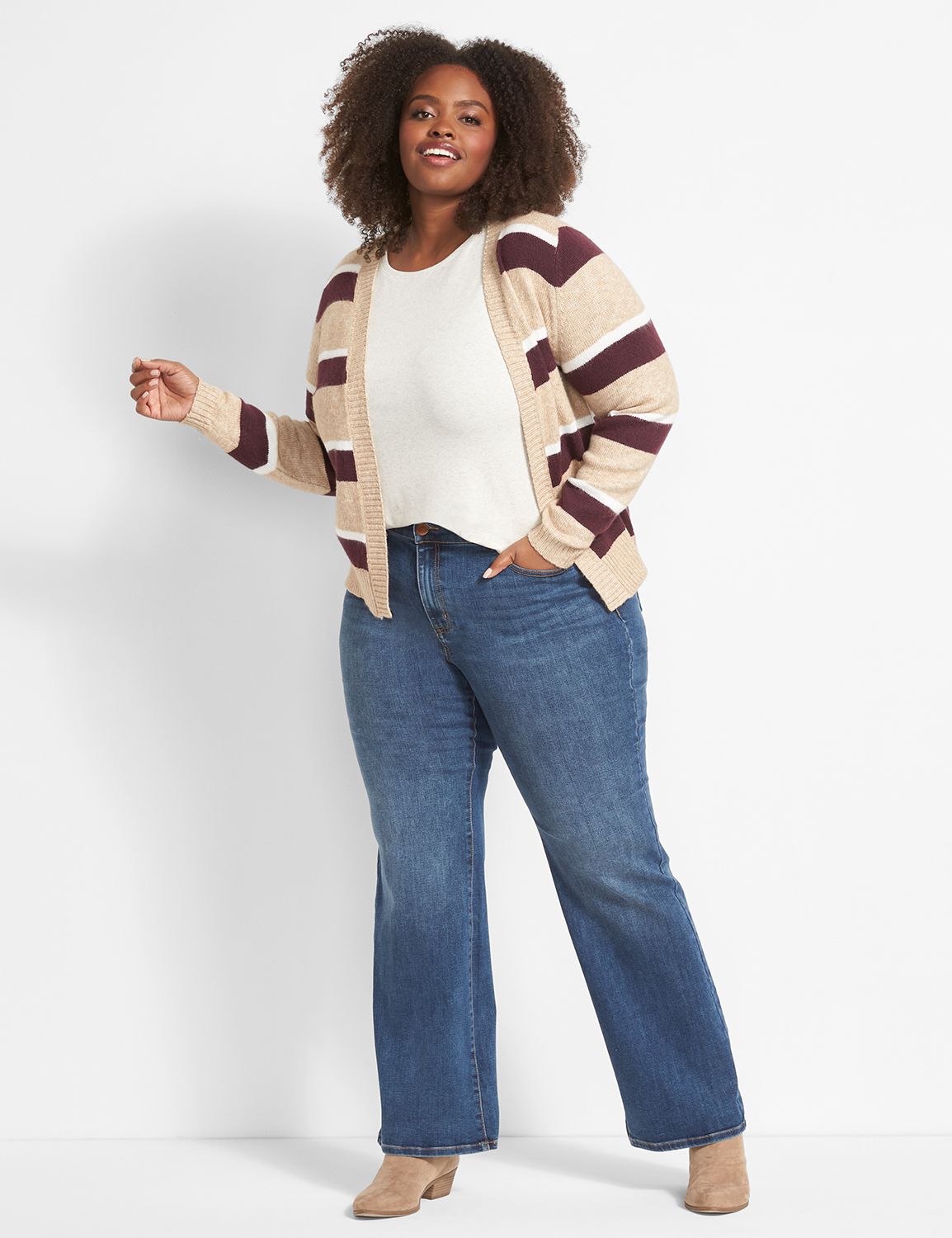 Long Sleeve Crew Neck 1x1 Rib Tee 1123163 copy of 1114776Light Oatmeal Heather B020822/24