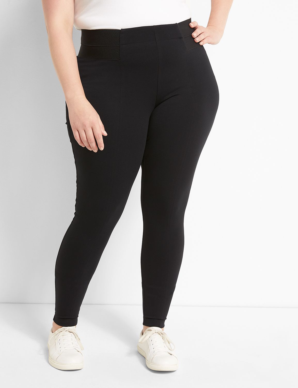 Satina High Waisted Leggings with Pockets Super Soft | Reg & Plus Size (One  Size, Black)