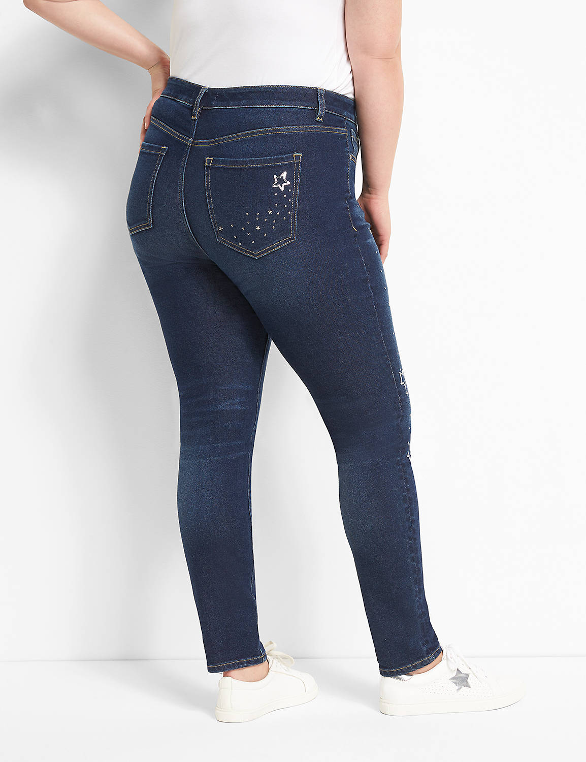 Signature Fit High-Rise Skinny Jeans - Dark Wash Product Image 2