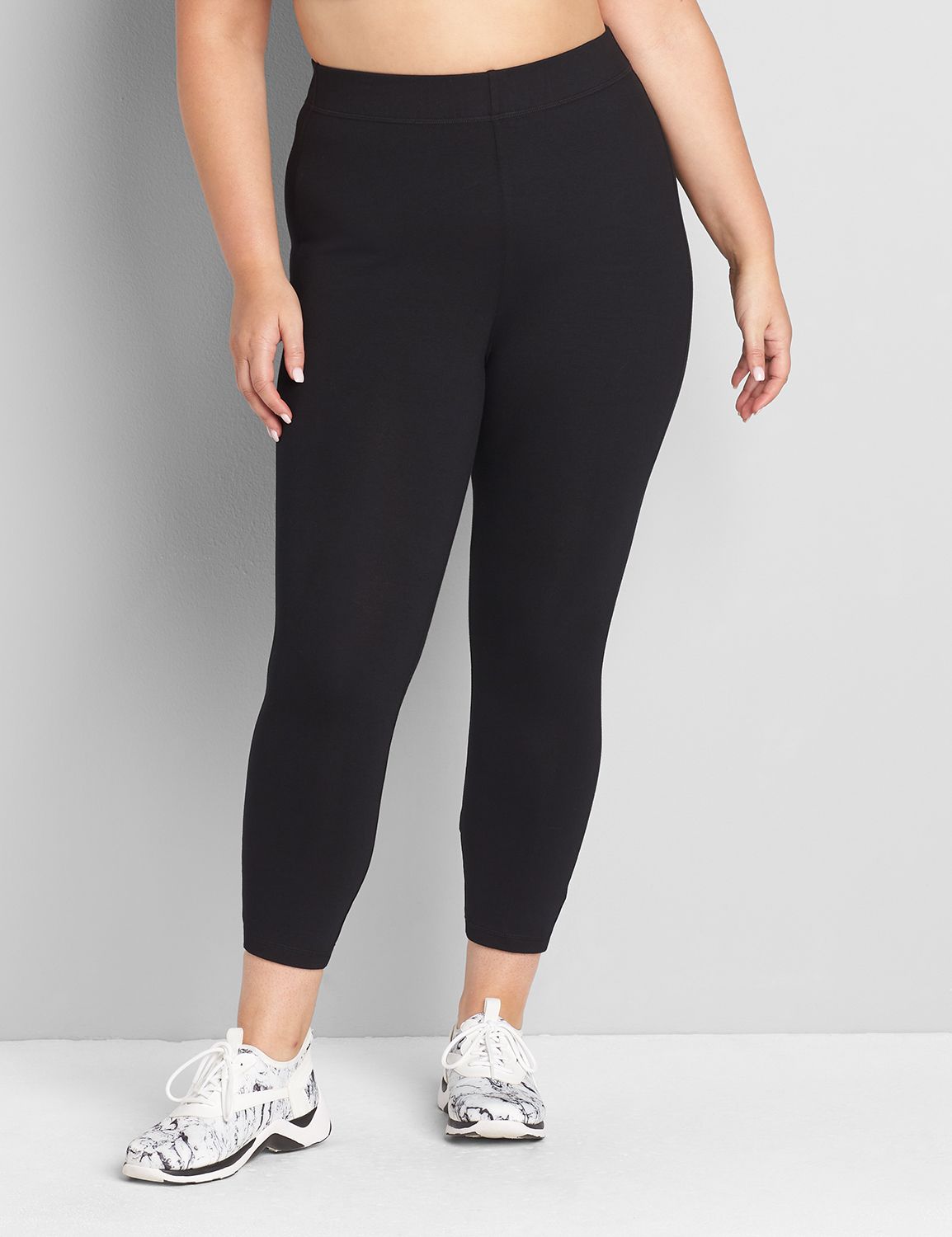 Plus Size Contrast Piping Active Leggings