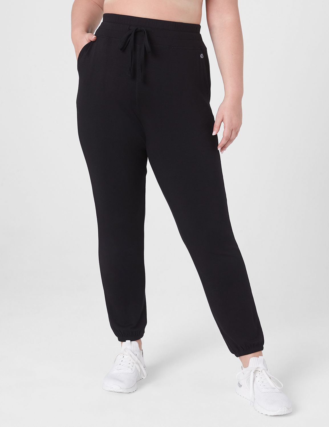 LIVI Mid Rise Fleece Full Length Jo | LaneBryant