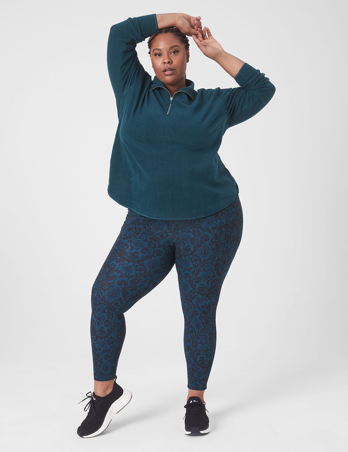 Lane Bryant Livi High-Rise Wicking 7/8 Legging / Maritime Blue