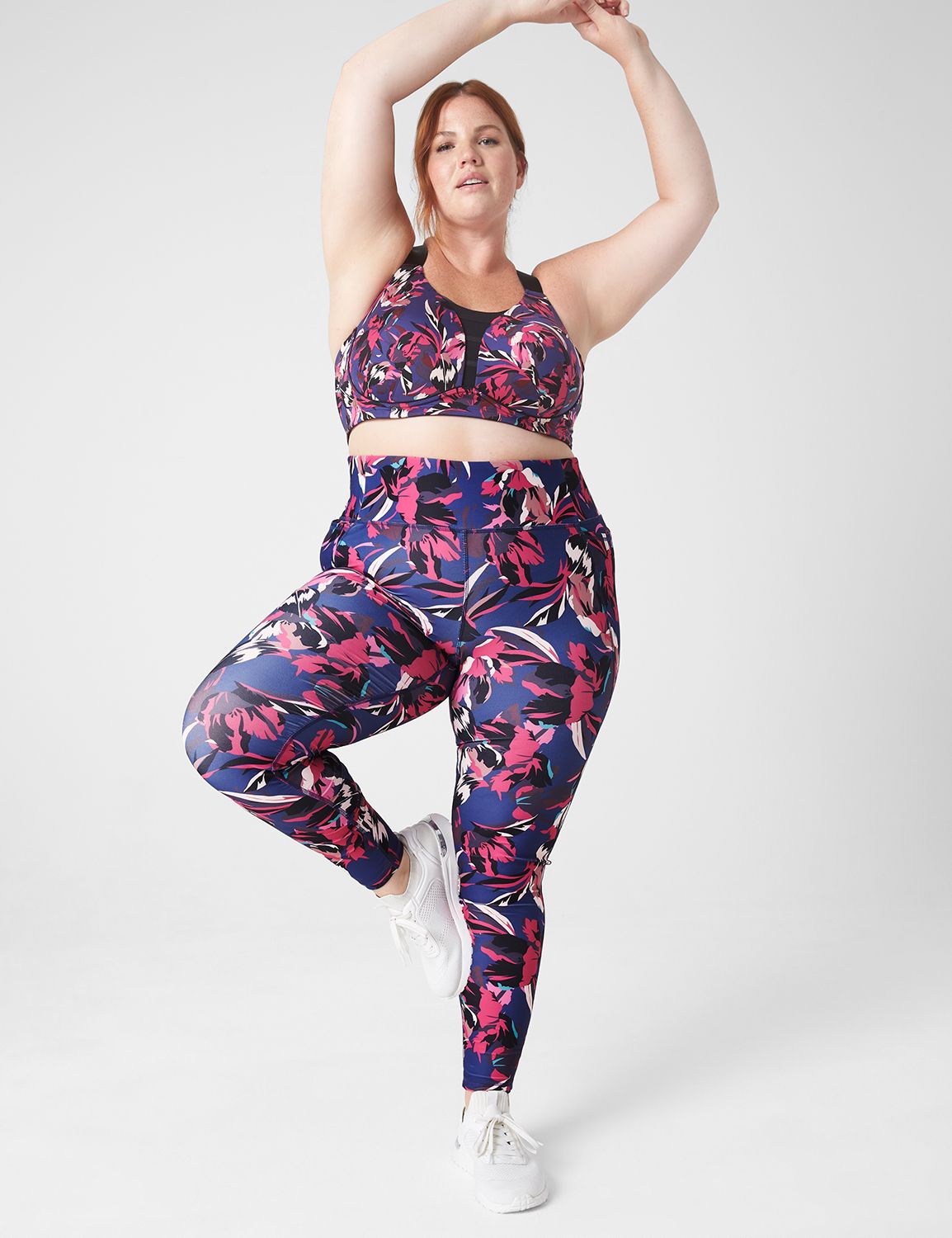 Lane Bryant Wicking Active 7/8 Legging - Floral