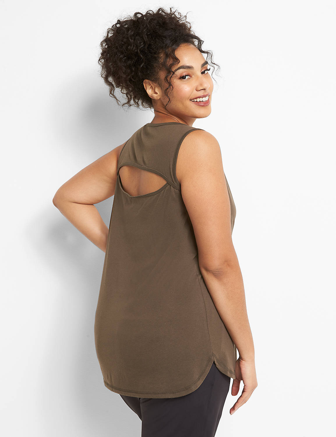 LIVI Cutout-Back Tank With Wicking Product Image 2