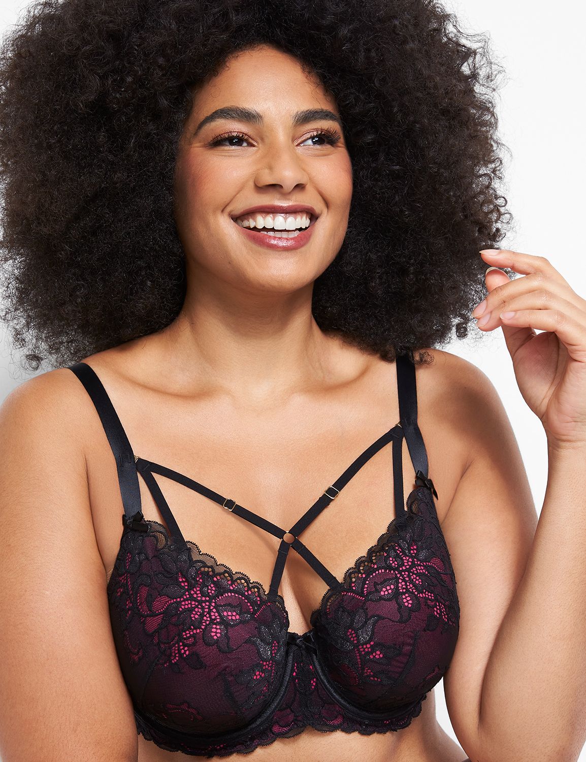 6IXTY8IGHT - 🖤Strappy Bras! They look really awesome peeking out of a  low-cut shirt. #68Fashion #68Lingerie 🔍Strappy Lightly Padded Balcony Bra:  BR08460 🔍Lace Strappy Lightly Padded Bralette: BR08459 🔍Lace Low-rise  Hipster Panty