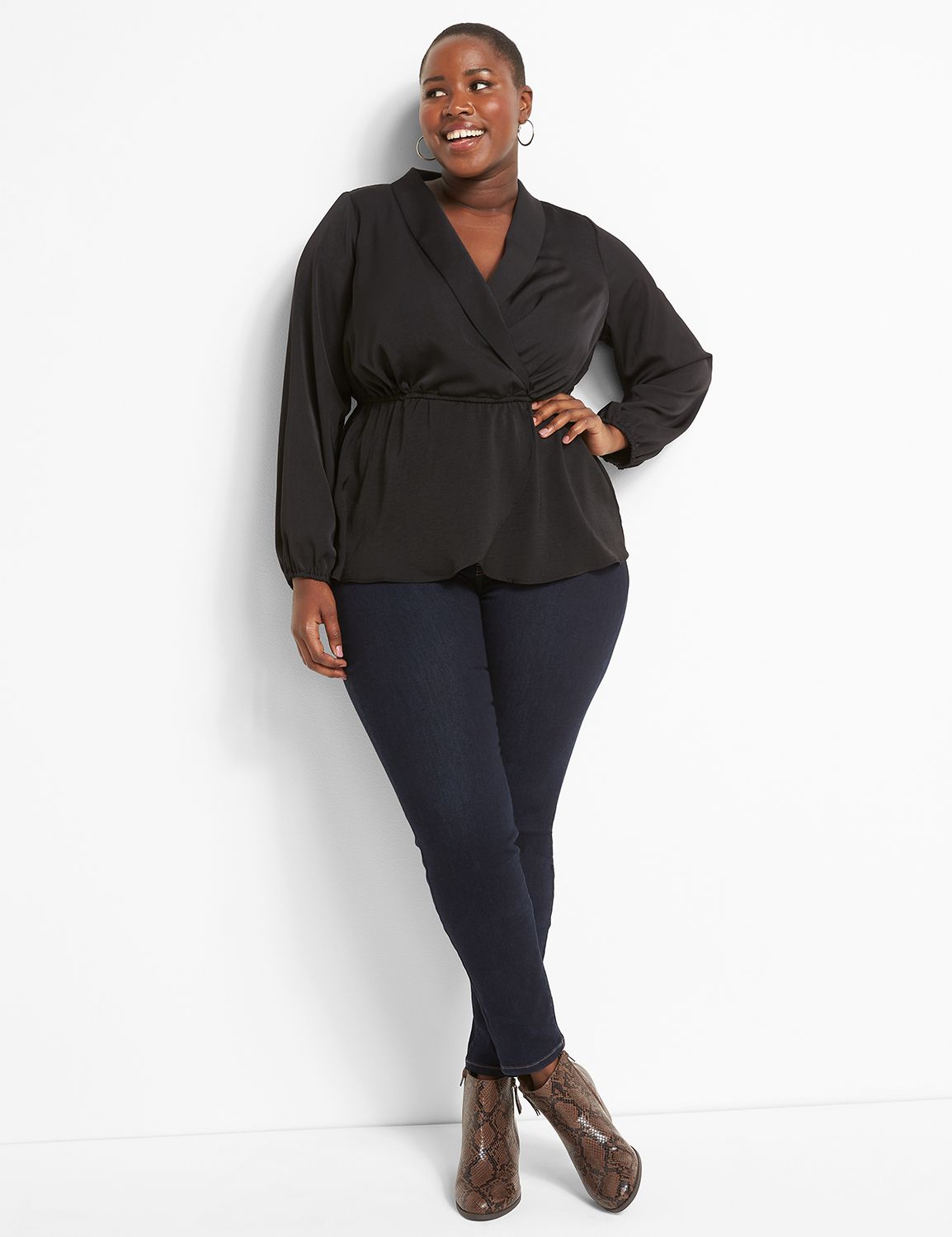 Surplice Blouse Product Image 3