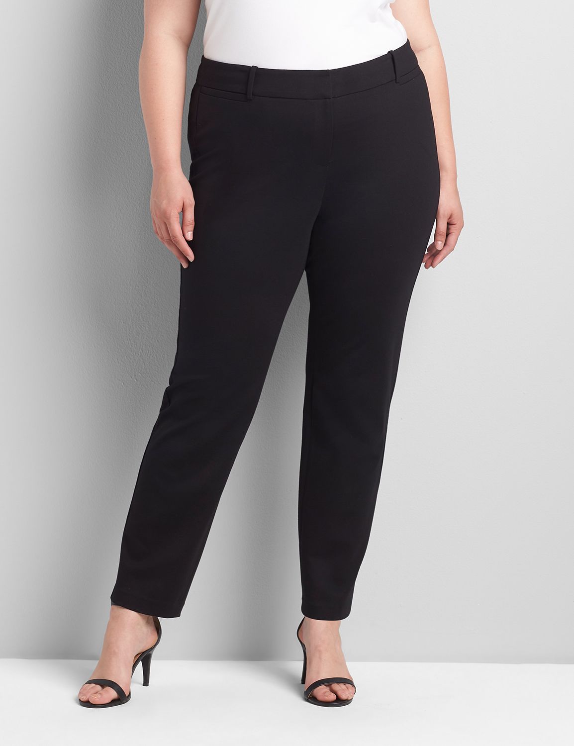 Signature Fit Slim Ankle Pant - Ponte