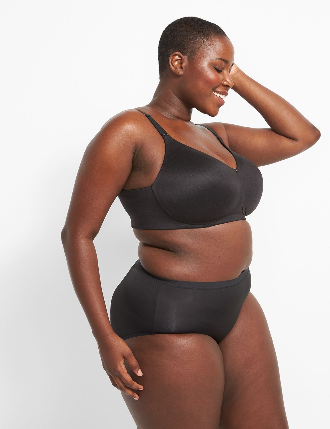 Cacique Invisible Backsmoother Lightly Lined Full Coverage Bra Black Size  undefined - $23 - From Alyssa