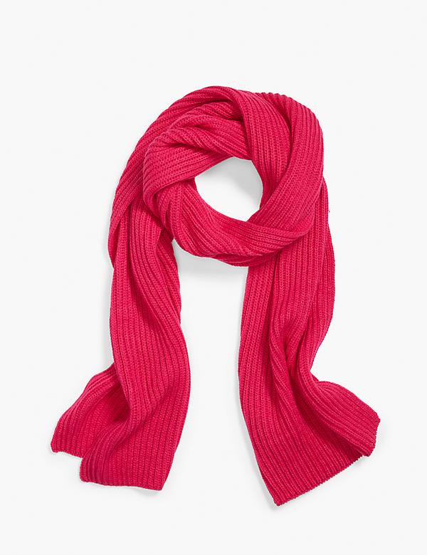 Pop Of Color Ribbed Scarf