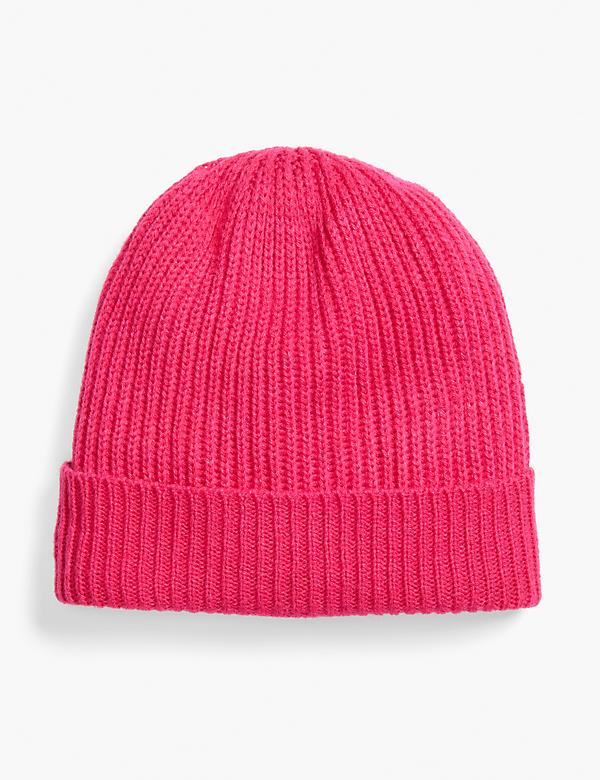 Pop Of Color Ribbed Beanie