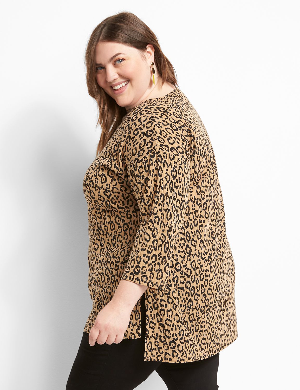 Wide Crew-Neck Tunic Product Image 2