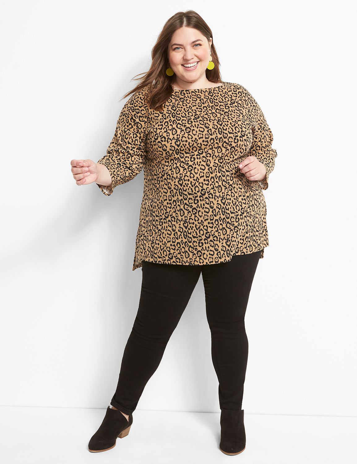 Wide Crew-Neck Tunic Product Image 3