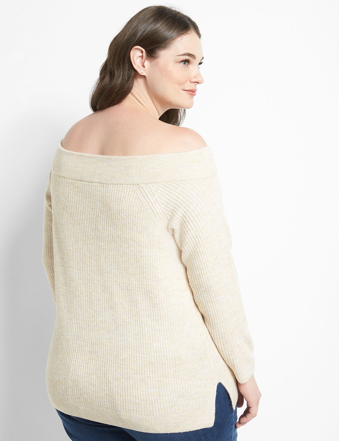 Long Sleeve Off The Shoulder Pullov Product Image 2