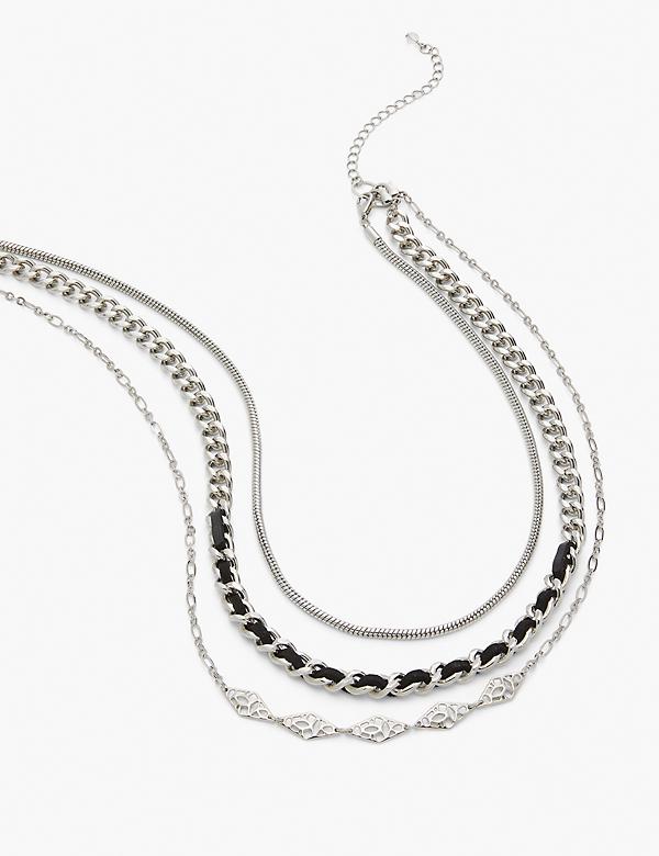 Multi-Strand Convertible Chain Necklace