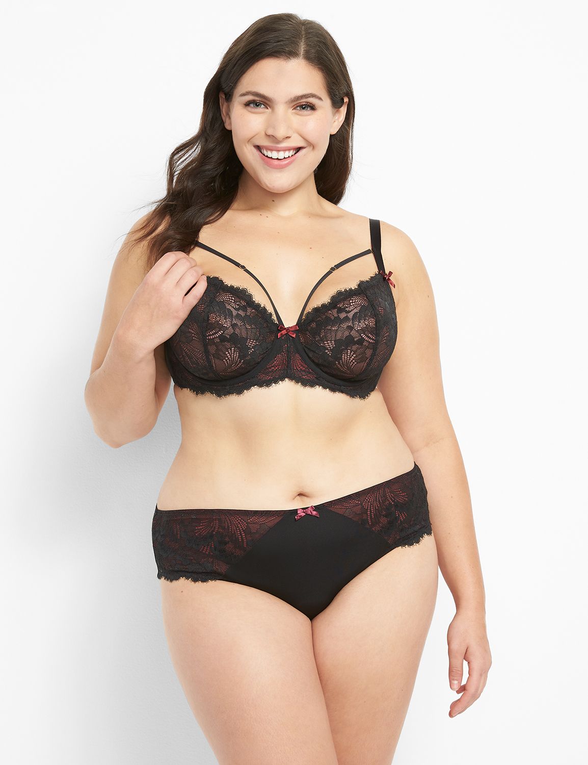 Cacique by Lane Bryant Lace Balconette Bra