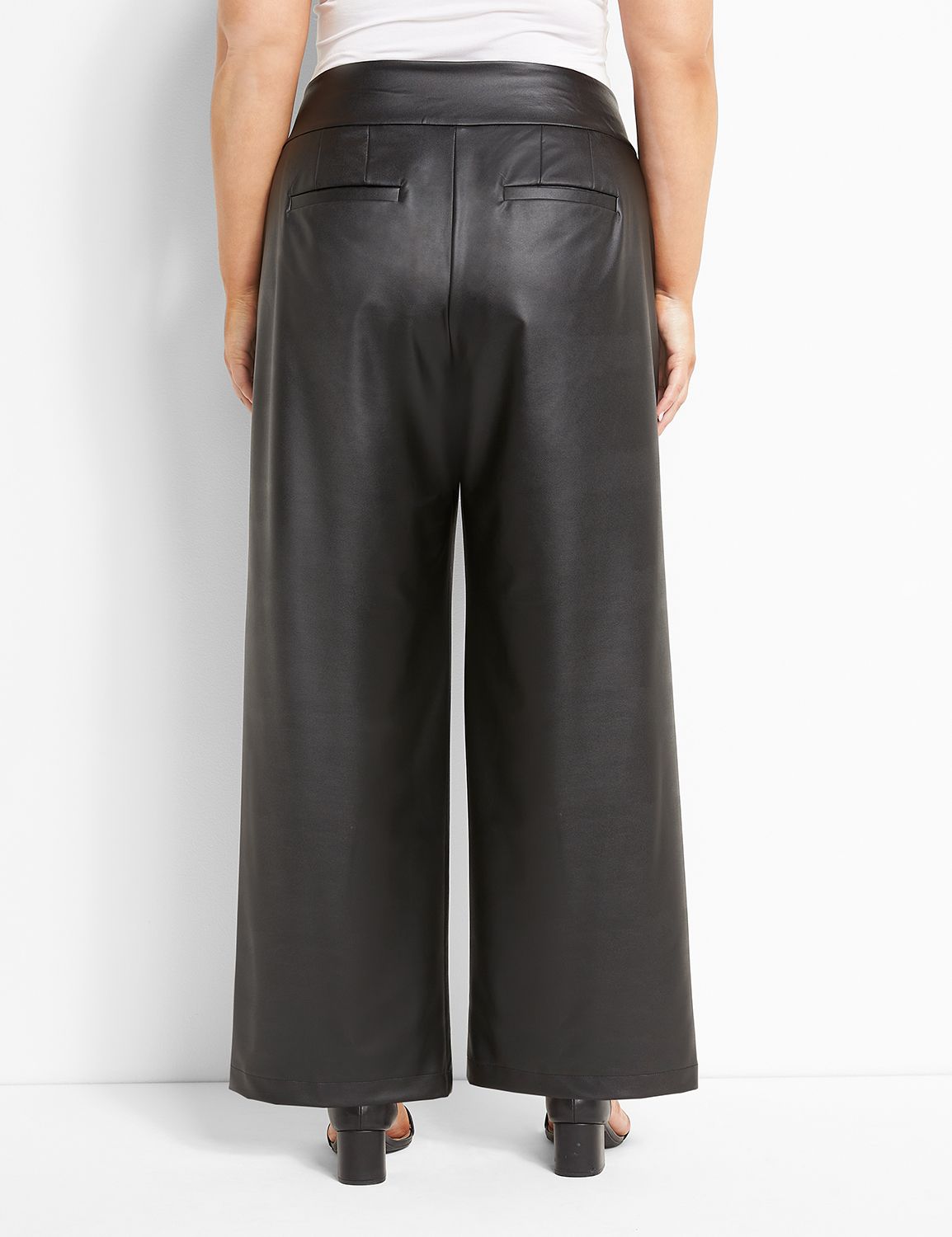 Audrey Faux Leather Wide Leg Pants – sageandsalvage