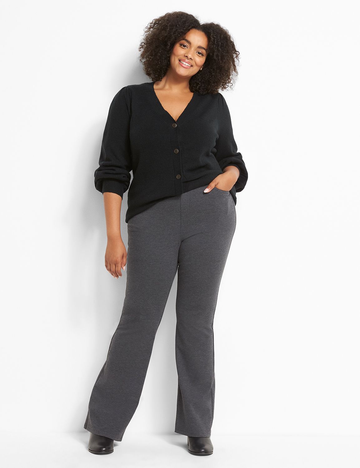 Pull-On Ponte Boot Pant