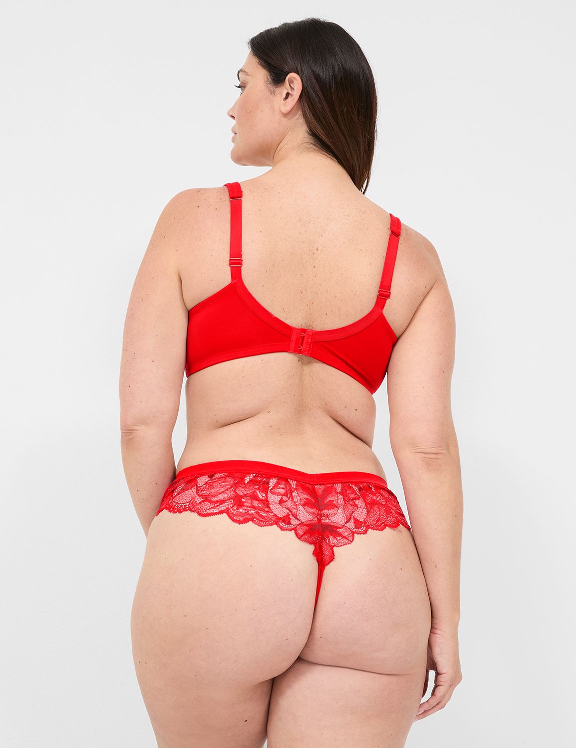 No Show Thong Crystal Lace Back 114 Product Image 2
