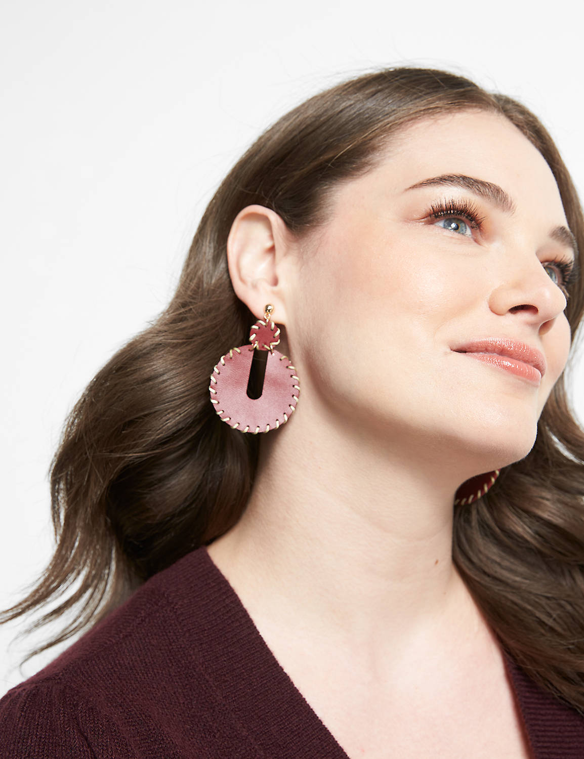 FAUX LEATHER EARRING Product Image 1