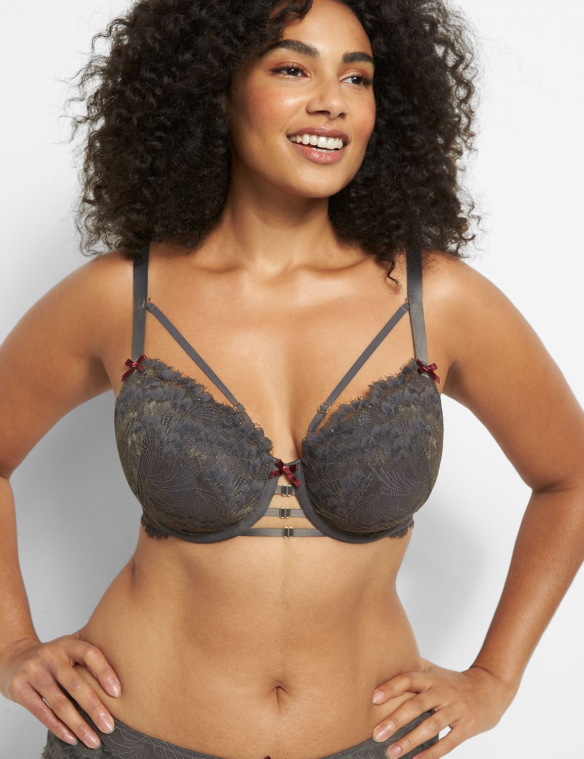 Boost Balconette Bra - Strappy Scallop Lace