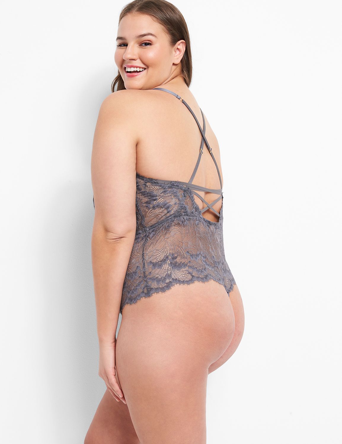 Strappy Lace Bodysuit Product Image 2