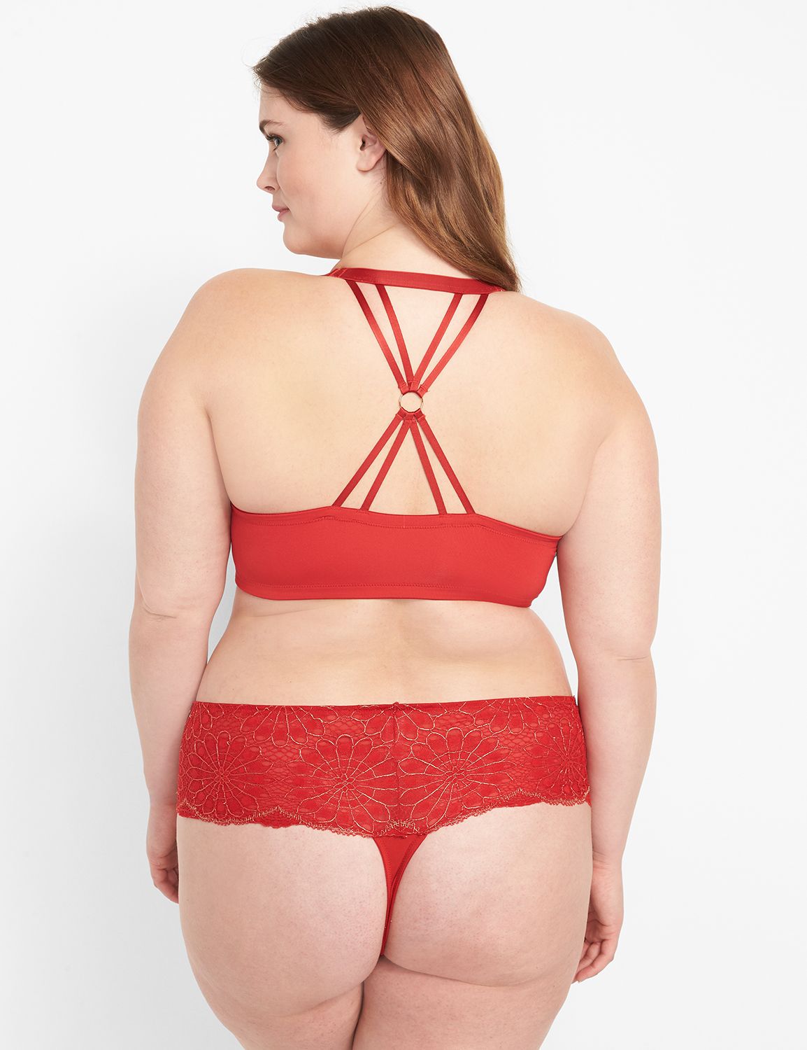 Metallic Lace Boost Plunge 1122147 Product Image 2