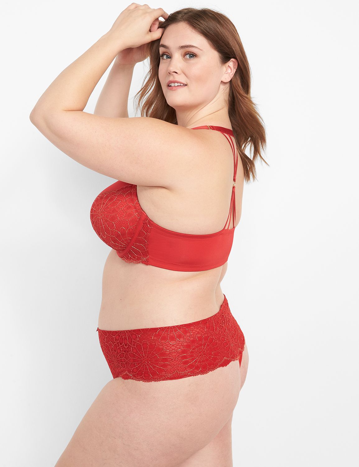 Lane Bryant Active Sports Bra Low Impact Wicking Racerback (14) Red at   Women's Clothing store