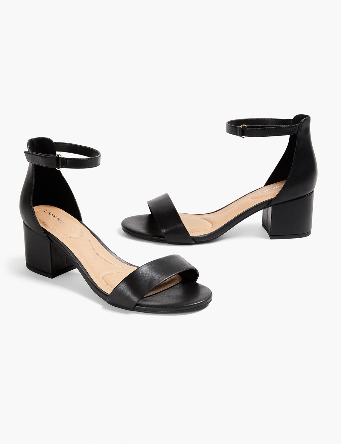 LIMITED COLLECTION Black Strappy Faux Leather Platform Block Heel Sandals