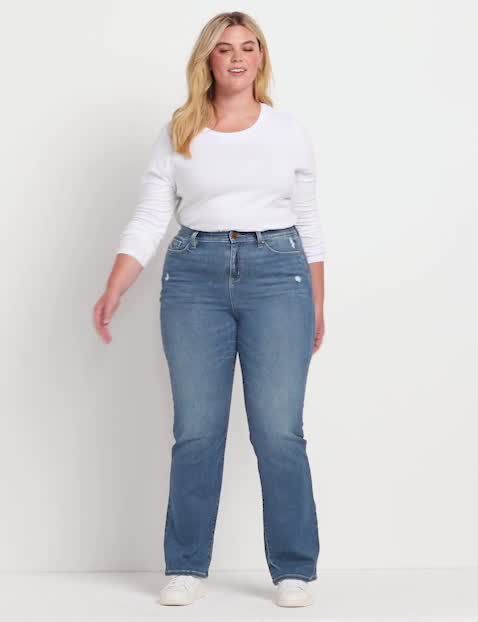 Lane bryant genius hot sale fit bootcut jeans