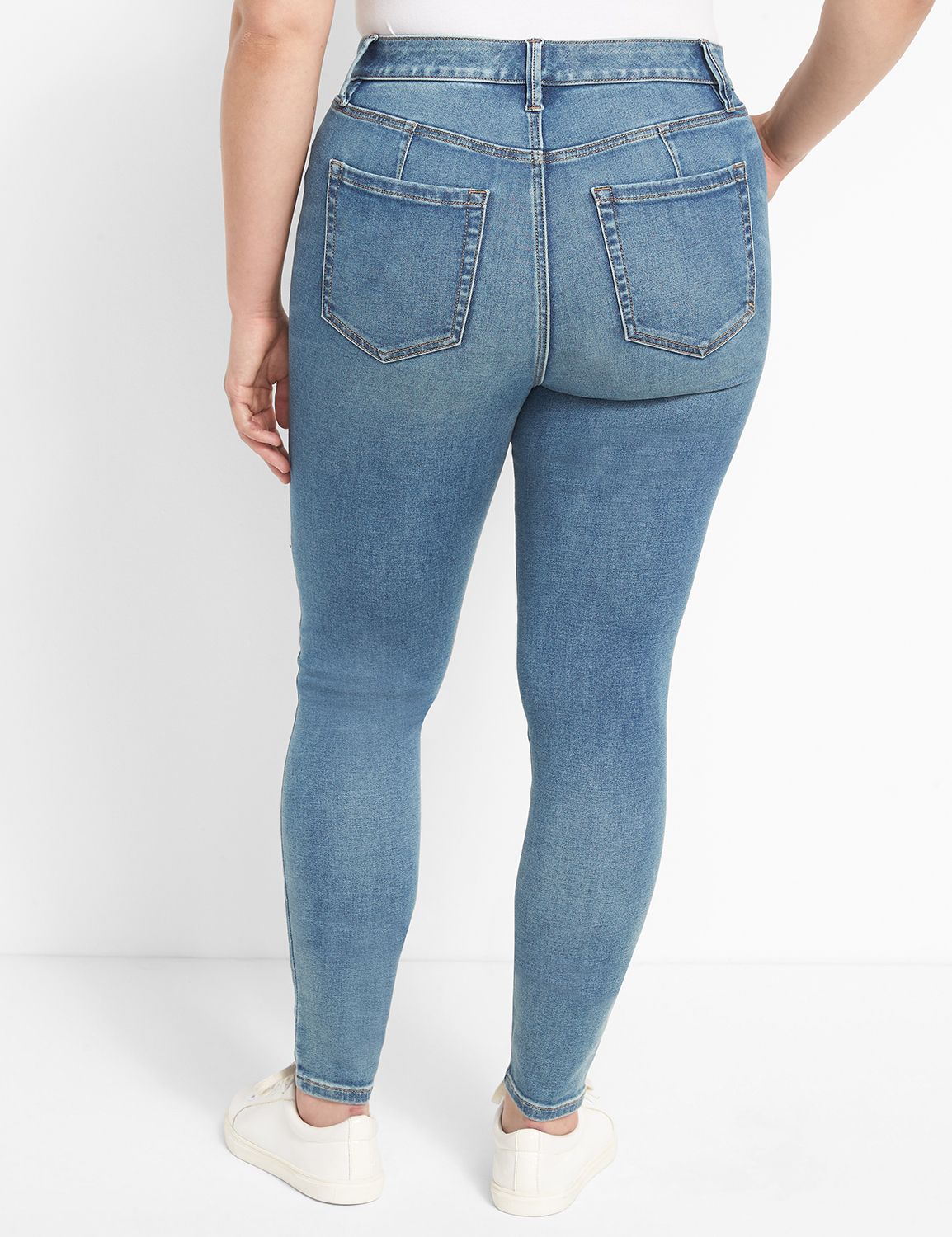 Lane Bryant Plus Magic Waistband Deluxe Fit Low Rise Skinny Denim Jeans  Size 14 Blue - $23 - From Jen