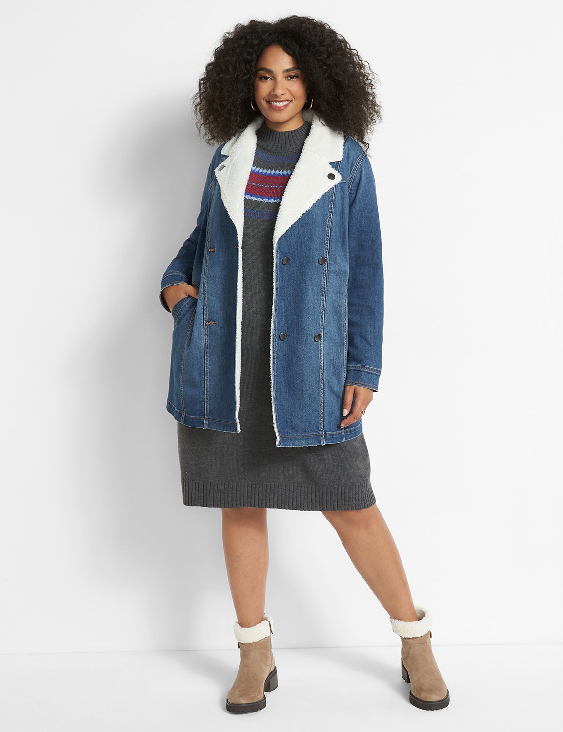 Pull and bear hot sale longline denim jacket