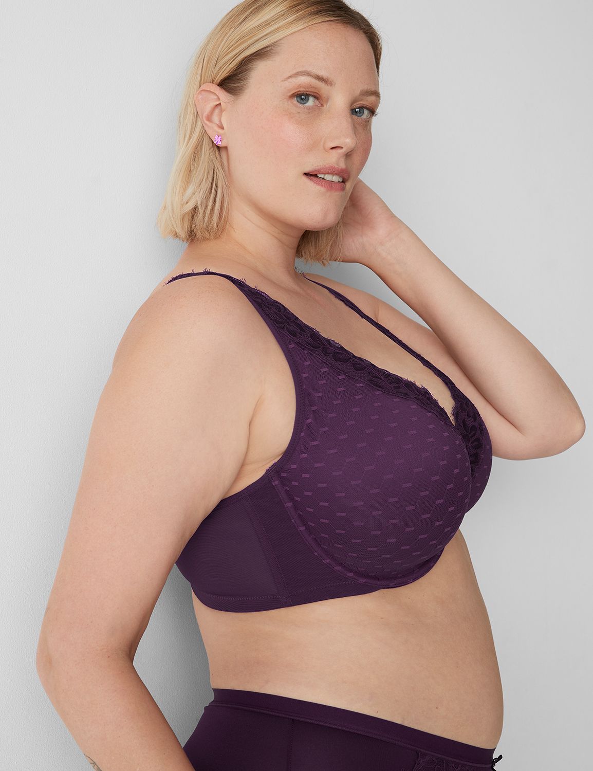 Lace Unlined Full Coverage Bra