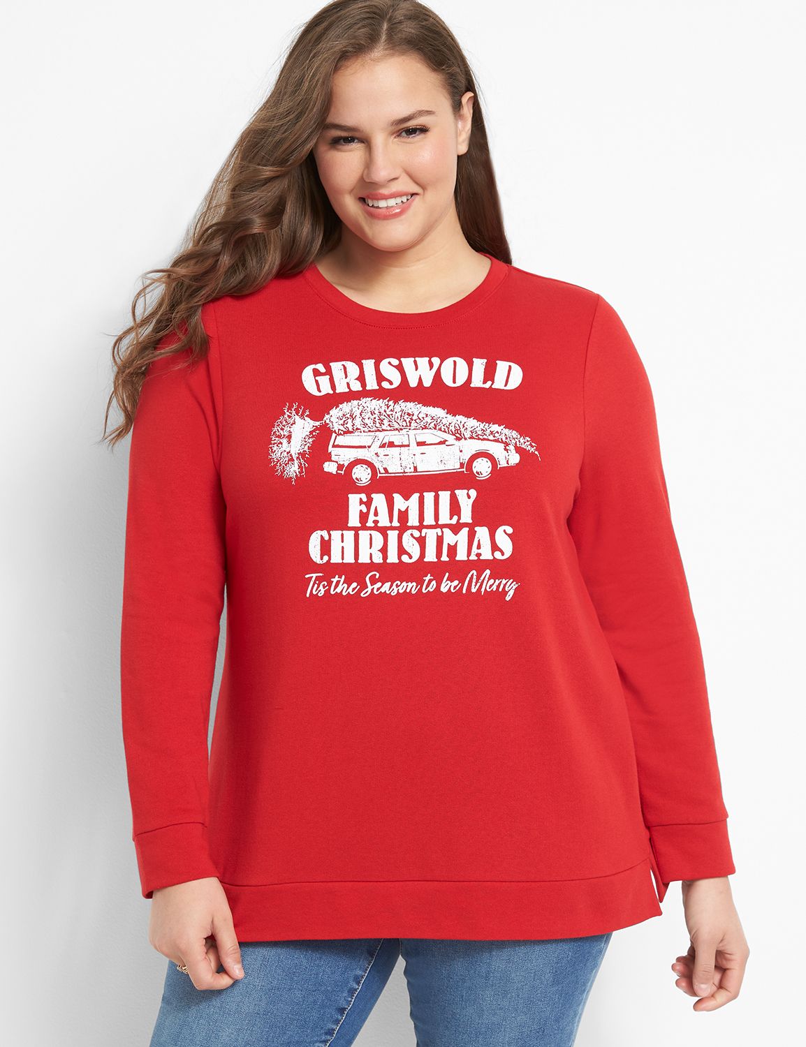 Lane bryant snowflake online sweatshirt