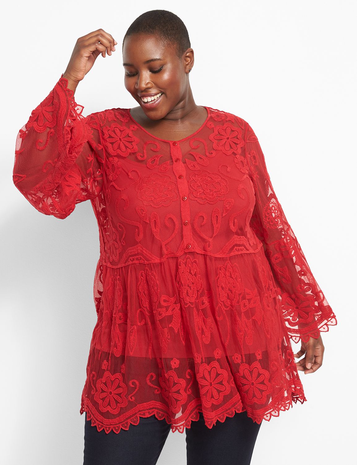 lane bryant lace top