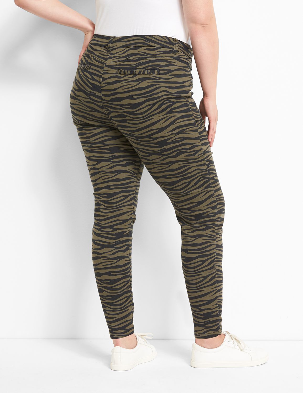 Sateen Skinny Ankle with Zip Pocket Product Image 2