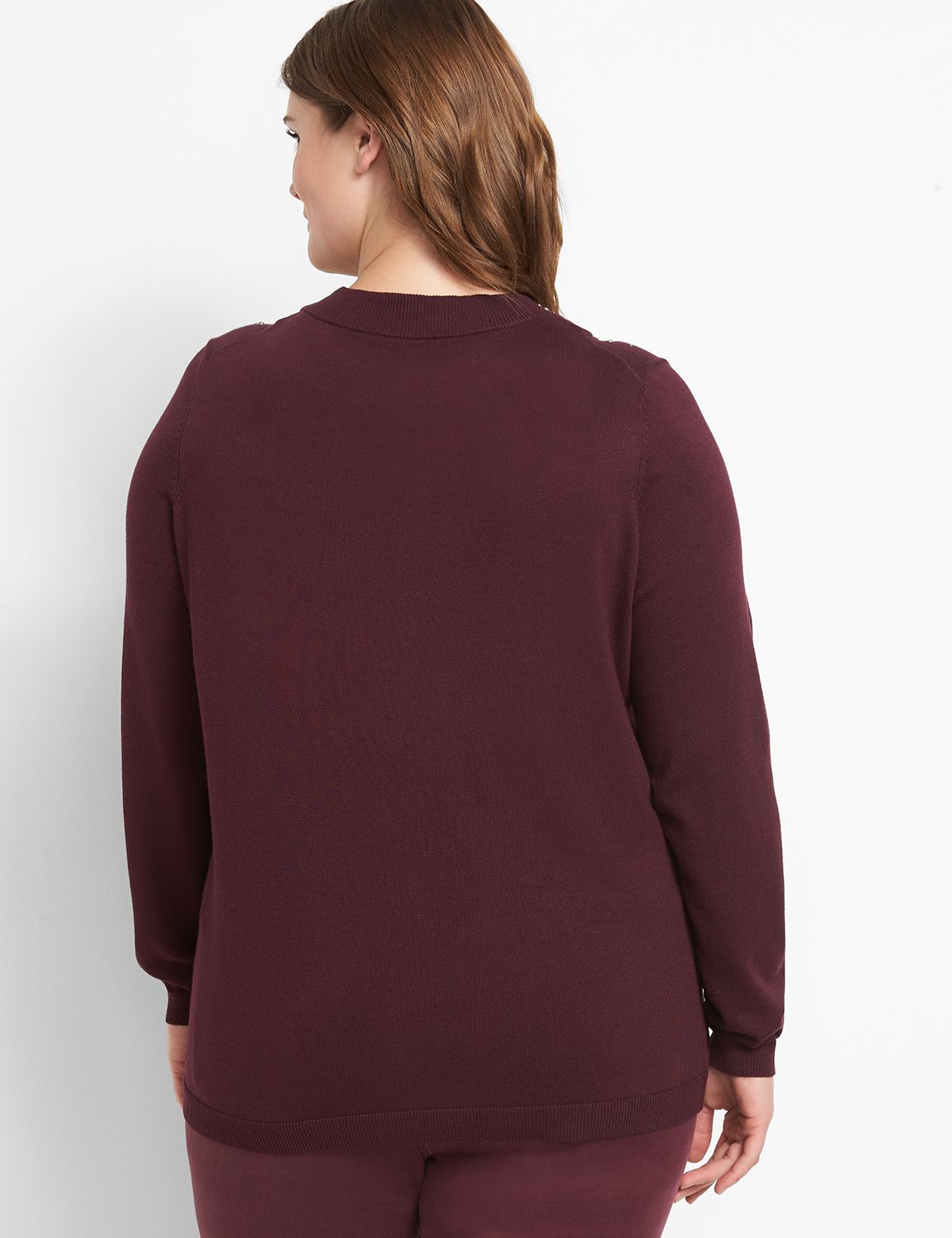 SAPPHIRE - FLEECE CREW - RHINESTONE