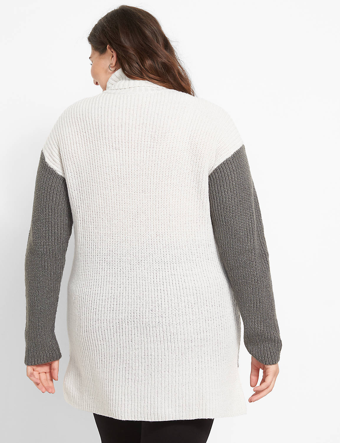 Long Sleeve Turtleneck Colorblock Pullover 1124657:BC04 Heather grey:10/12 Product Image 2