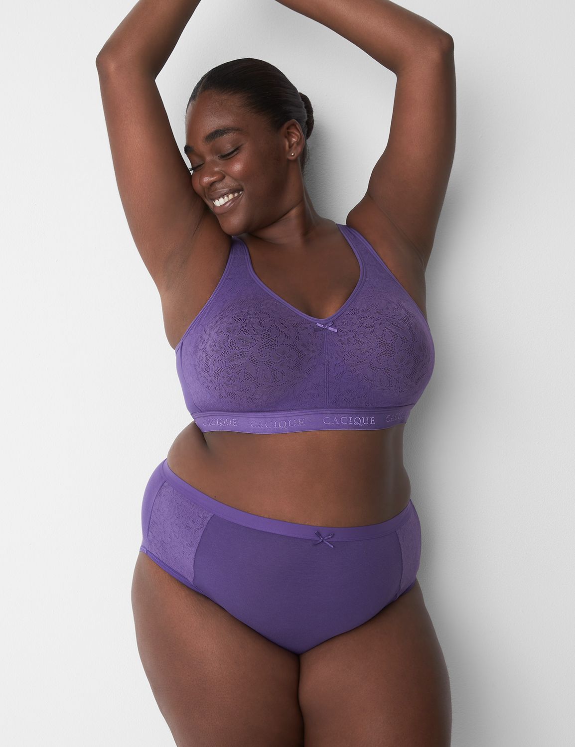 Cotton High Leg Brief Soft Stretch Product Image 1