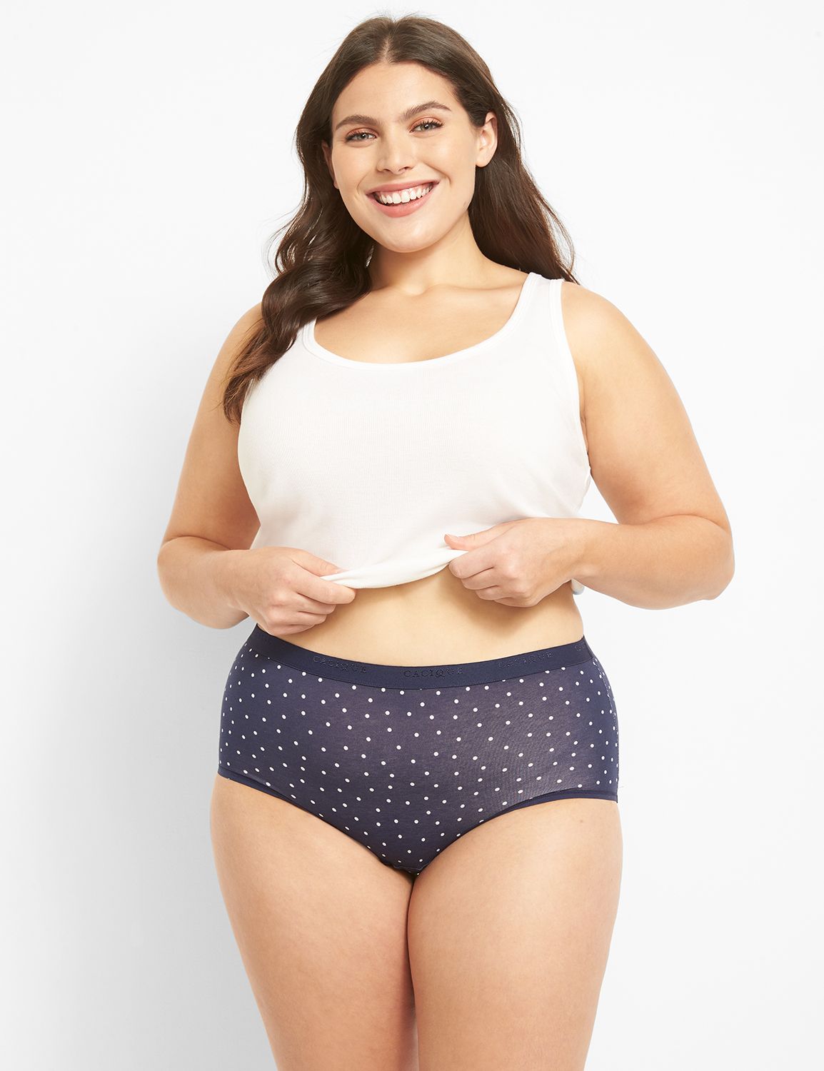 Lane Bryant Cotton Full Brief Panty / Ditsy Fields Toadstool