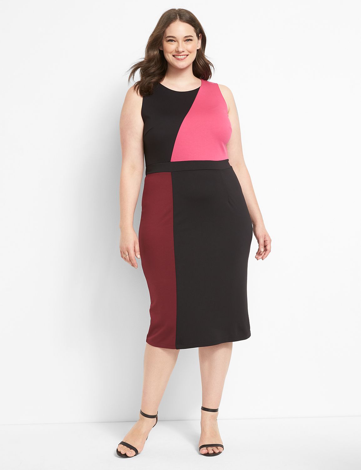 Colorblock shop sheath dress