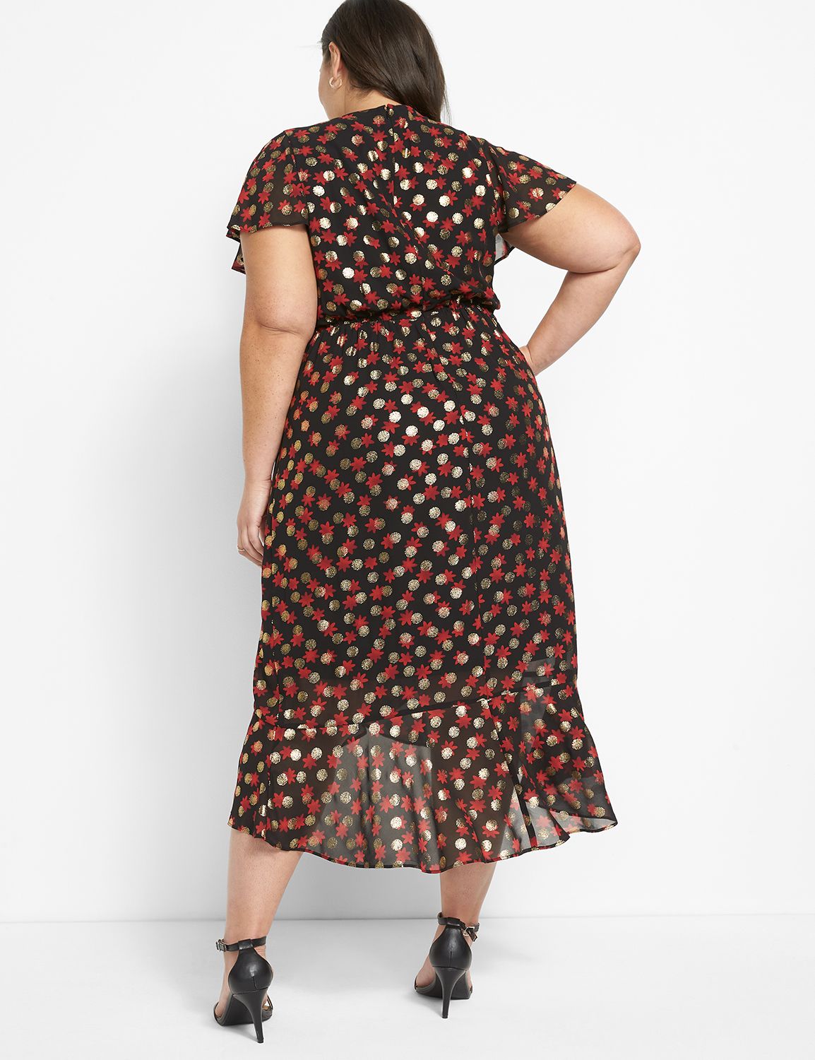 Surplice Fitted Midi Dress Product Image 2