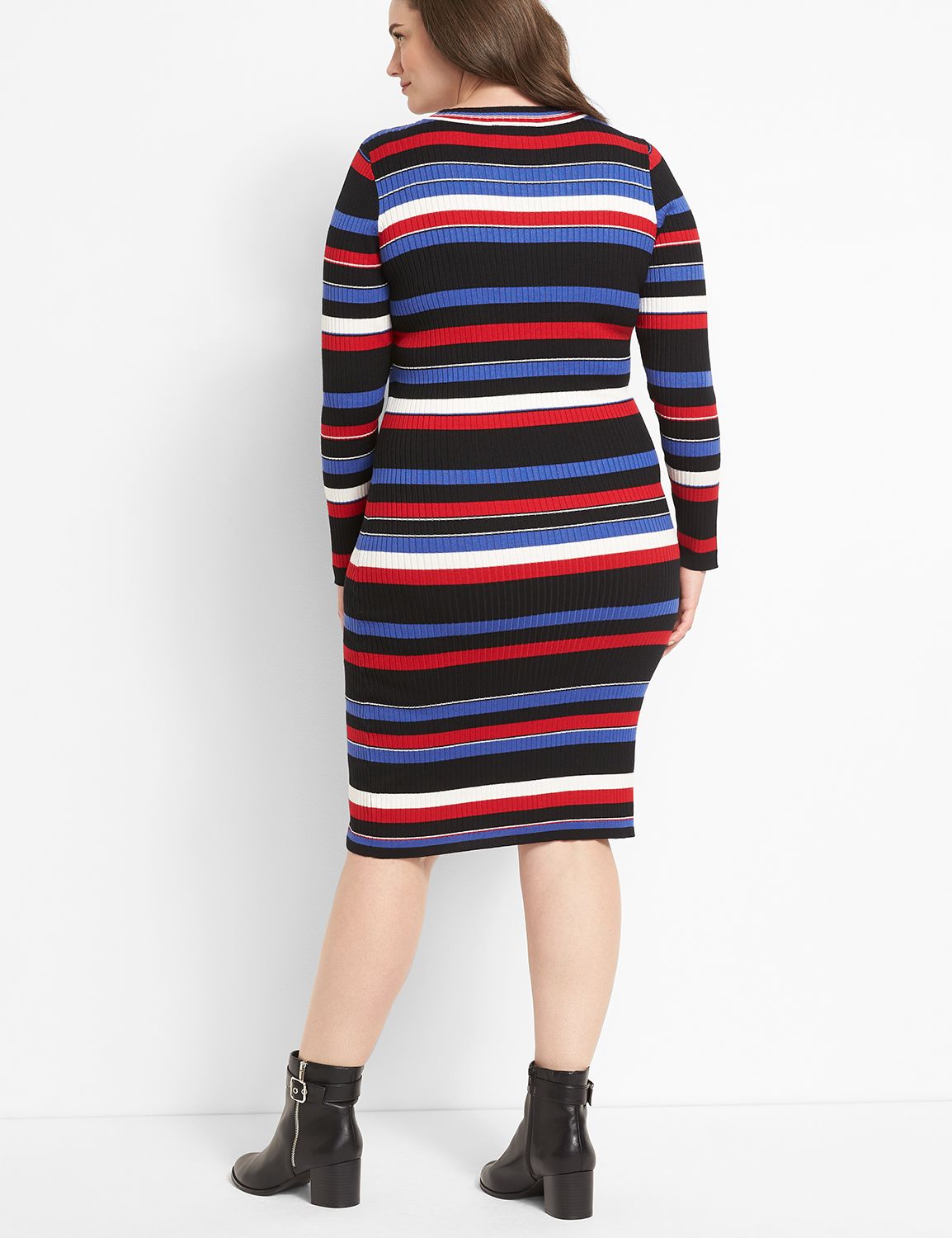 strapless open back dress Striped Sweater Dress – AR THE LABEL