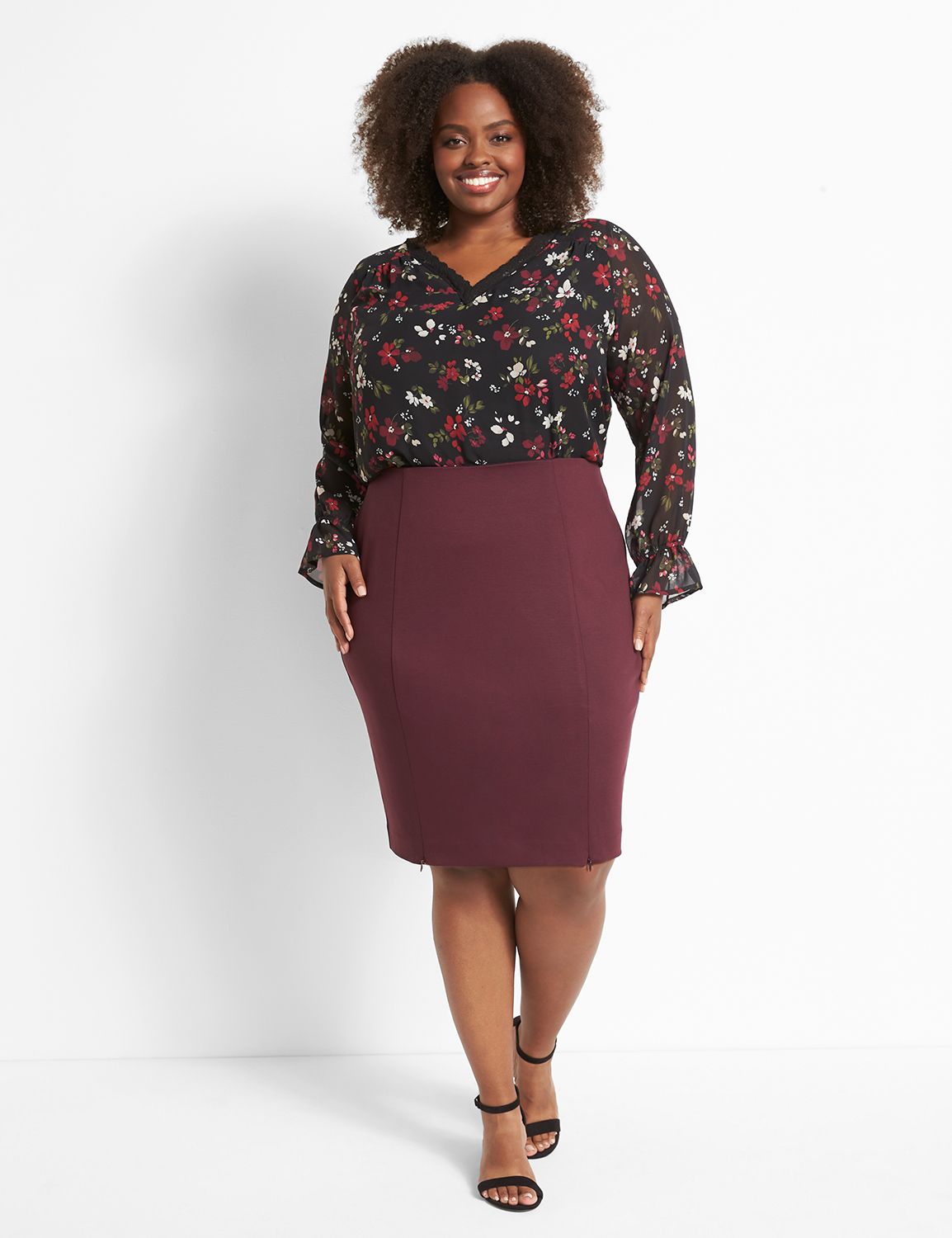 Ponte Pencil Skirt