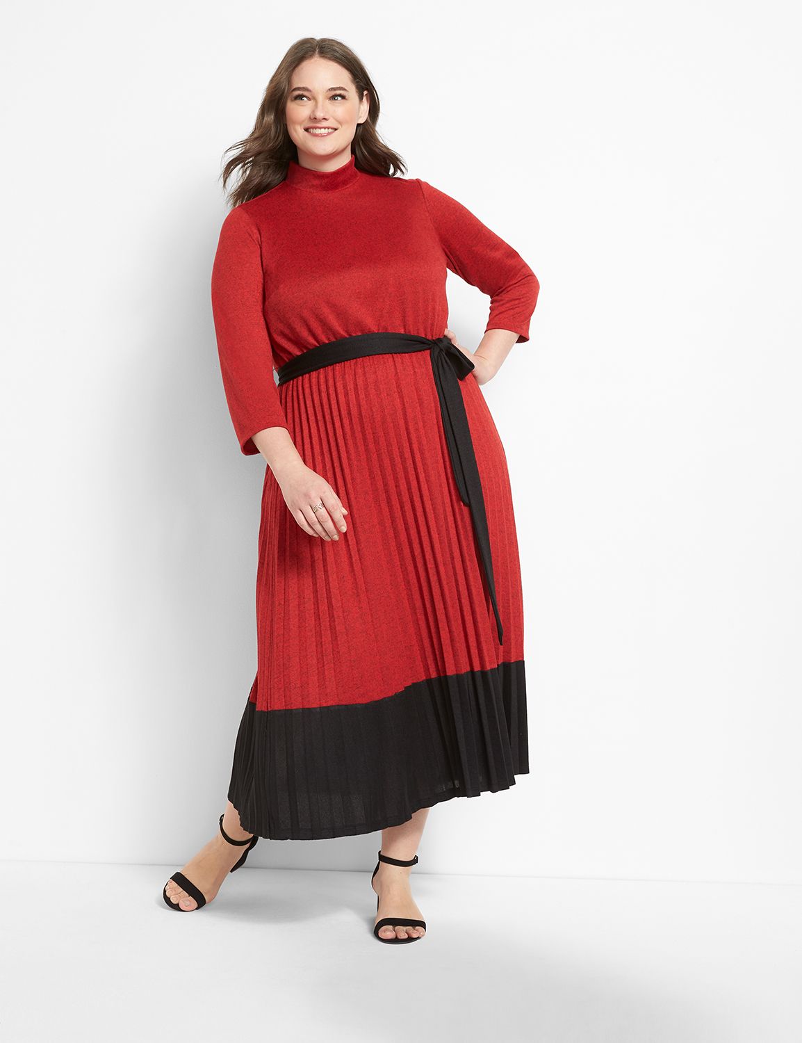 knee length dresses for ladies Zora One Shoulder Pleated Midi Dress main image 1