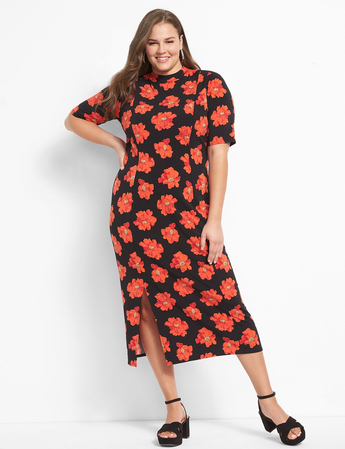 Lane bryant midi store dresses