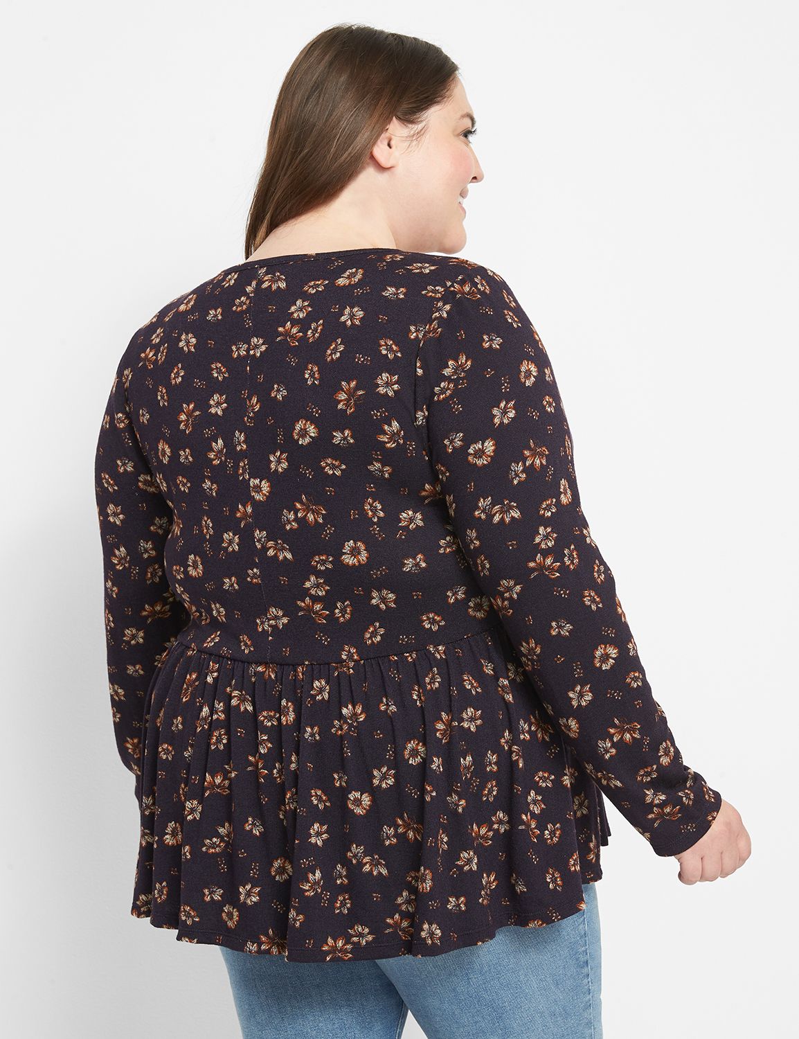 'Corinna' Babydoll Print Top