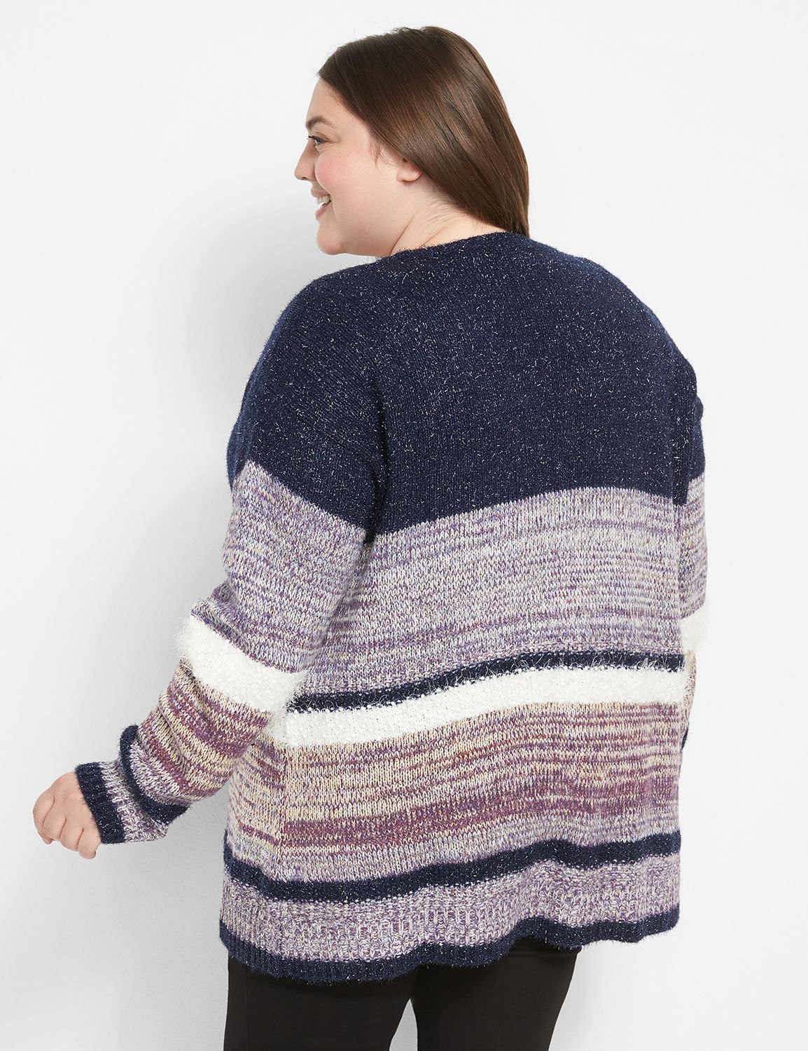 Textured Open-Front Cardigan main image 1