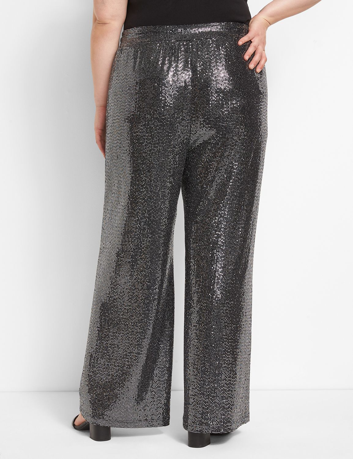 Pull-On Sequin Wideleg Pant 1123749 Product Image 2