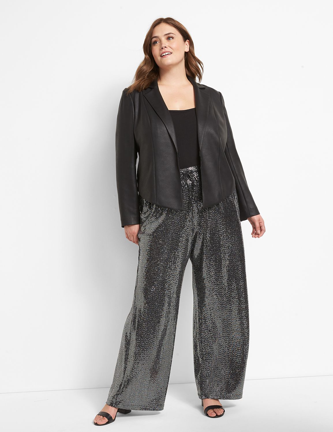 Pull-On Sequin Wideleg Pant 1123749 Product Image 3